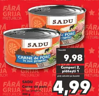 Kaufland SADU Carne de porc Ofertă