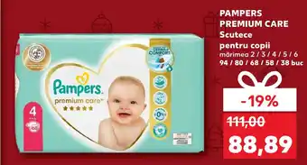 Kaufland PAMPERS PREMIUM CARE Scutece pentru copii Ofertă