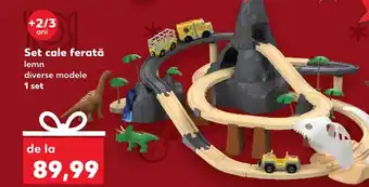 Kaufland Set cale ferată lemn Ofertă