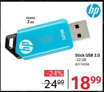 Selgros Stick USB 2.0 -32 GB 83176206 Ofertă