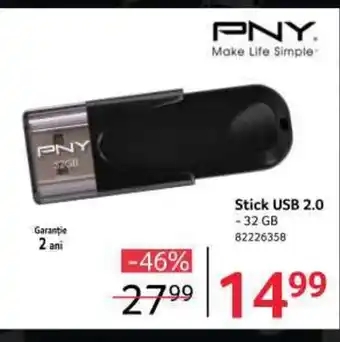 Selgros Stick USB 2.0 - 32 GB 82226358 Ofertă