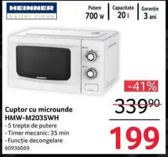 Selgros Cuptor cu microunde HMW-M2035WH Ofertă