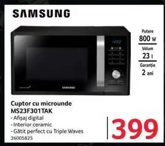 Selgros Cuptor cu microunde MS23F301TAK Ofertă