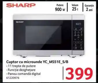 Selgros Cuptor cu microunde YC_MS51E_S/B Ofertă