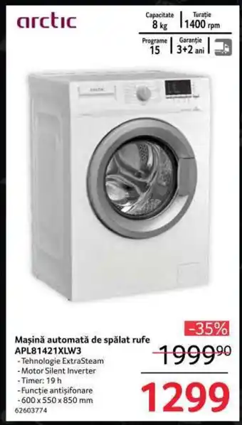 Selgros Mașină automată de spălat rufe APL81421XLW3 Ofertă