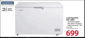 Selgros Ladă frigorifică HCF-205F+ Ofertă