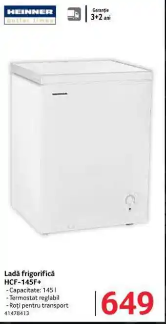Selgros Ladă frigorifică HCF-145F+ Ofertă