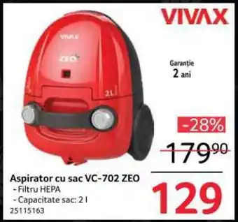 Selgros Aspirator cu sac VC-702 ZEO Ofertă