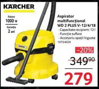 Selgros Aspirator multifuncţional WD 2 PLUS V-12/4/18 Ofertă