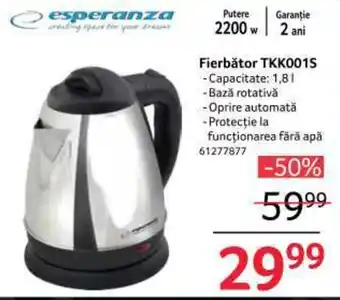 Selgros Fierbător TKK001S Ofertă