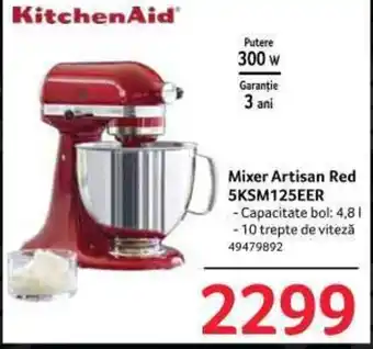 Selgros Mixer Artisan Red 5KSM125EER Ofertă