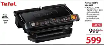 Selgros Grătar electric OptiGrill + XL GC722834 -9 programe de gătit Ofertă