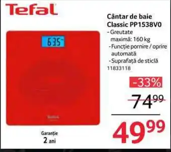 Selgros Cântar de baie Classic PP1538V0 Ofertă