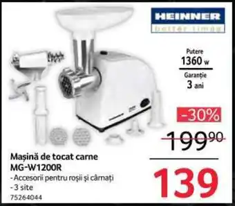 Selgros Maşină de tocat carne MG-W1200R Ofertă