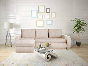Favi Coltar extensibil reversibil siena cream 243x141x81 cm cu lada de depozitare Ofertă