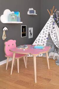 Favi Set masa+ 1 scaun pentru copii panda homs,roz Ofertă