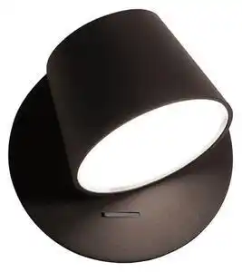 Aplica minimalista neagra kim w1 cu led 6w