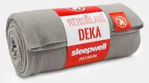 Pătura cu finisaj neinflamabil gri