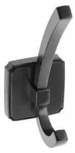 Agatatoare cuier capital 123x62 mm, 2 agatatori, negru mat