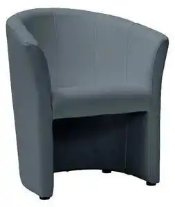 Fotoliu piele ecologica gri/wenge tm-1, 67x60x76