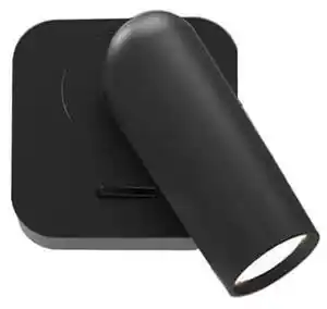Aplica minimalista neagra emma w2 cu led 3w