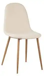 Scaun, ţesătură catifea bej / fag, lega