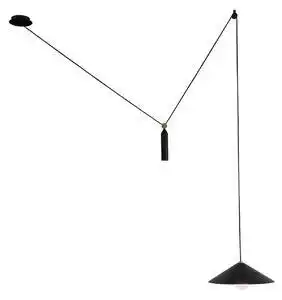Pendul minimalist negru alto 1x60w e27