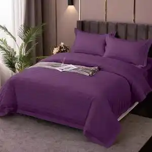 Favi Lenjerie pat 1 persoana damasc policoton, pucioasa, imp15 mov v2 Ofertă