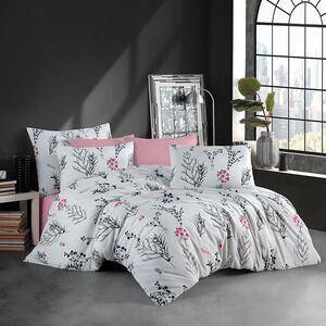 Favi Lenjerie pat dublu bumbac 100% ranforce, 6 piese, nazenin home, beauty Ofertă