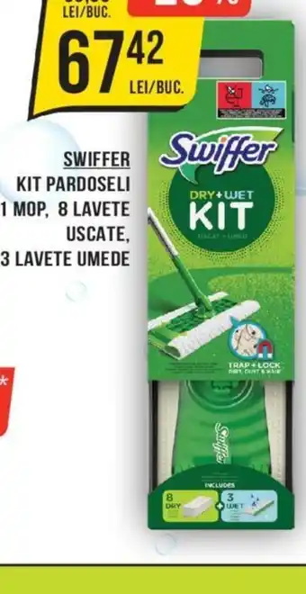 SWIFFER Swiffer KIT PARDOSELI 1 MOP, 8 LAVETE