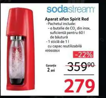 Aparat sifon Spirit Red