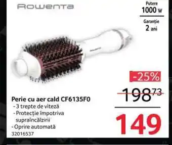 Selgros Perie cu aer cald CF6135F0 Ofertă