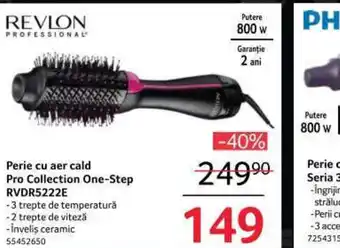 Selgros Perie cu aer cald Pro Collection One-Step RVDR5222E Ofertă