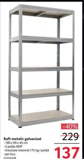 Raft metalic galvanizat