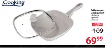 Selgros Grill cu capac Mozaik 28 cm Ofertă