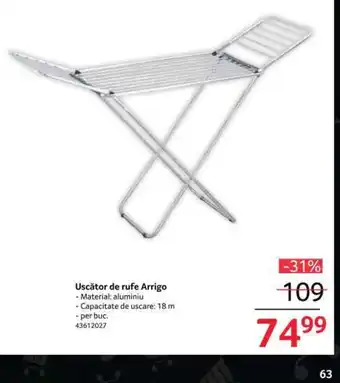 Selgros Uscător de rufe Arrigo Ofertă