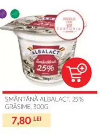 Auchan SMÂNTÂNĂ ALBALACT, 25% GRĂSIME, 300G Ofertă