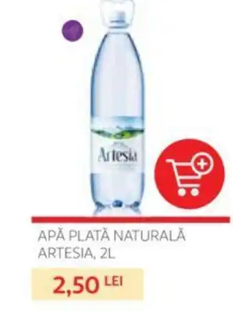 Auchan APĂ PLATĂ NATURALĂ ARTESIA, 2L Ofertă