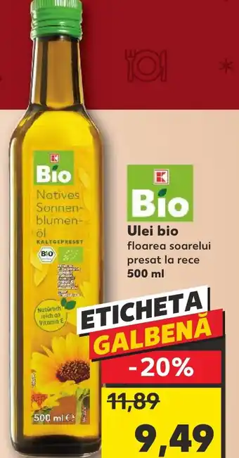 Kaufland Ulei bio floarea soarelui Ofertă