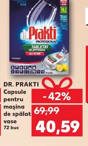 Kaufland DR. PRAKTI Capsule pentru maşina de spălat vase 72 buc Ofertă
