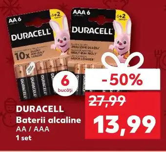 Kaufland DURACELL Baterii alcaline AA / AAA 1 set Ofertă
