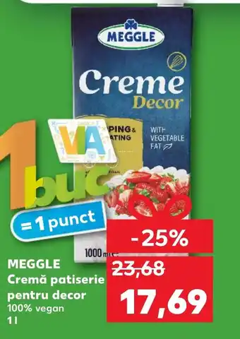 Kaufland MEGGLE Cremă patiserie pentru decor 100% vegan Ofertă