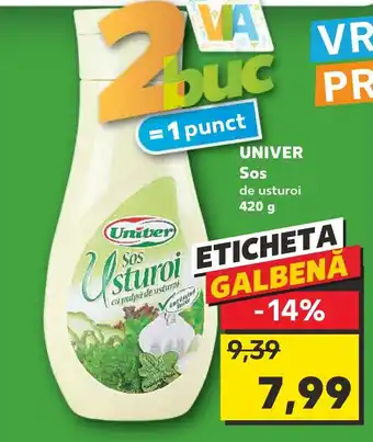 Kaufland UNIVER Sos de usturoi 420 g Ofertă