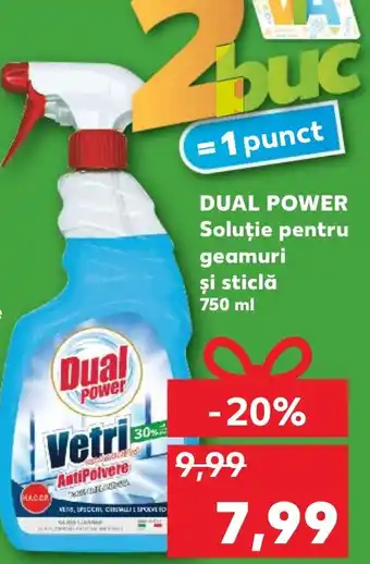 Kaufland DUAL POWER Soluţie pentru geamuri Ofertă