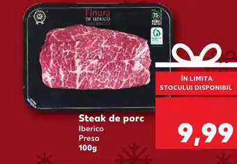 Kaufland Steak de porc Iberico Presa Ofertă