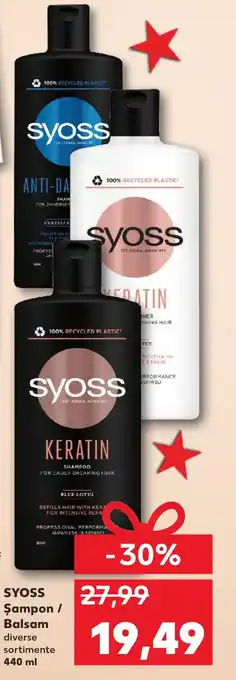 Kaufland SYOSS Şampon / Balsam diverse sortimente 440 ml Ofertă