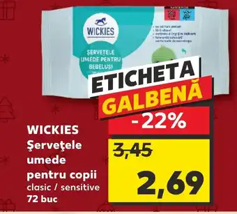 Kaufland WICKIES Şerveţele umede pentru copii Ofertă
