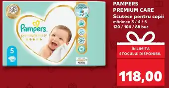 Kaufland PAMPERS PREMIUM CARE Scutece pentru copii Ofertă