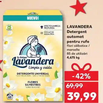 Kaufland LAVANDERA Detergent automat pentru rufe flori sălbatice / marsella 85 de utilizări 4,675 kg Ofertă