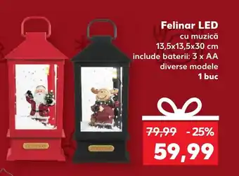 Kaufland Felinar LED cu muzică Ofertă